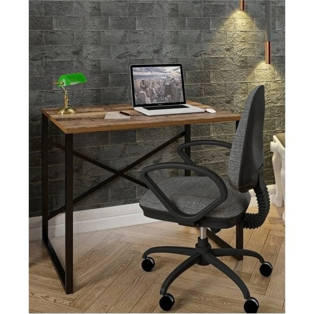Larem Mobilya Mona Metal Çalışma Masası 90X45 Laptop Bilgisayar Masası Ofis Ders Yemek Masası - 90*45 - Ceviz Çalışma Masası Fiyatı