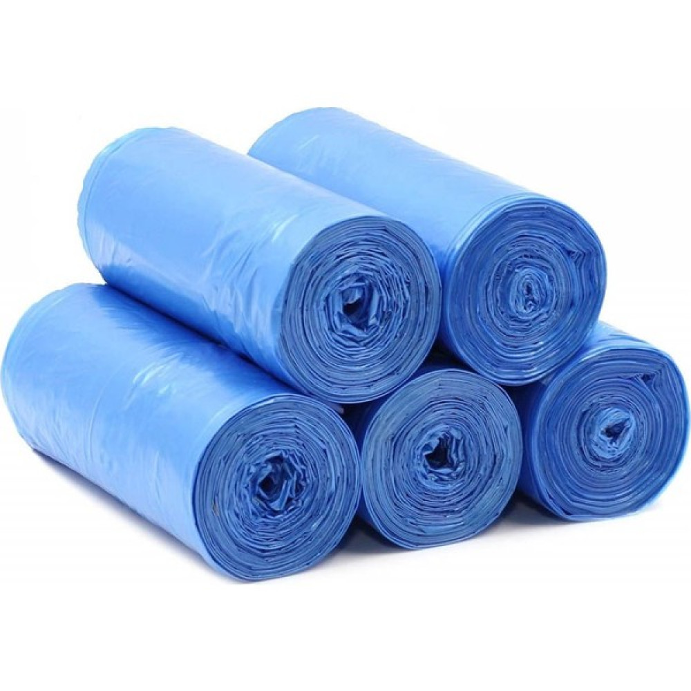 Larimar 5 Rulo Orta Boy Çöp Torbası Toplam 75 Adet 55*60CM / Dayanıklı Mavi Çöp Poşeti Mutfak Temizlik Çöp Poşetleri Fiyatı