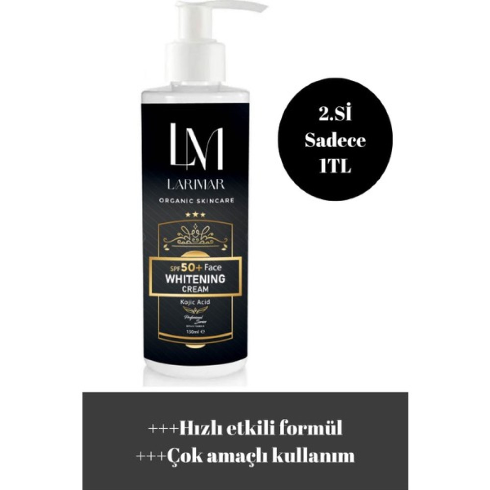 Larimar Cilt Beyazlatıcı Krem,yüz,koltukaltı,dirsek,aydınlatıcı,genital Beyazlatıcı Krem Spf 50+ - BEYAZLATICI KREM Leke Kremi Fiyatı