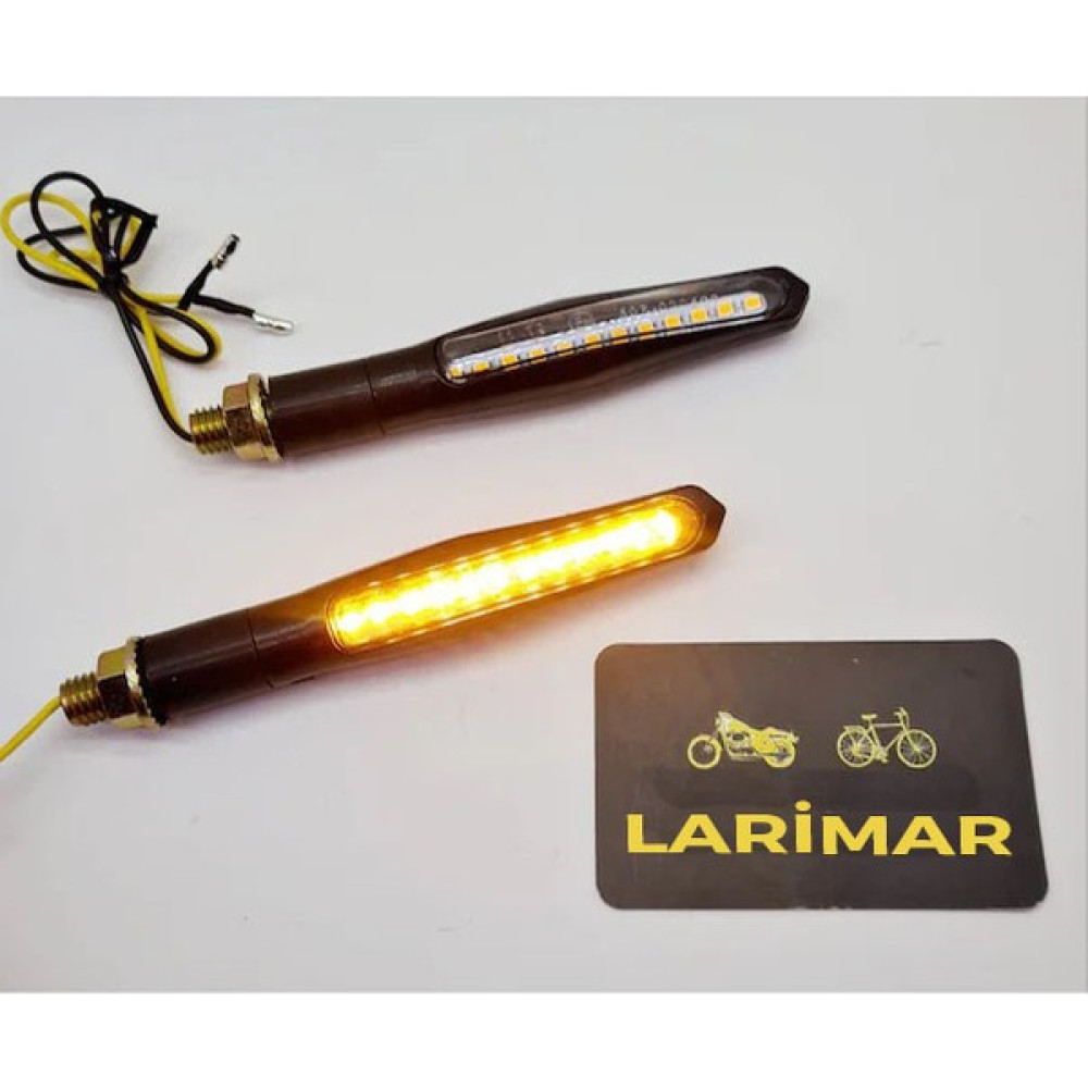 Larimar LED Kayan Sinyal Takım Ince Model - Motosiklet Cg Modifiye Motorsiklet Lambaları Fiyatı