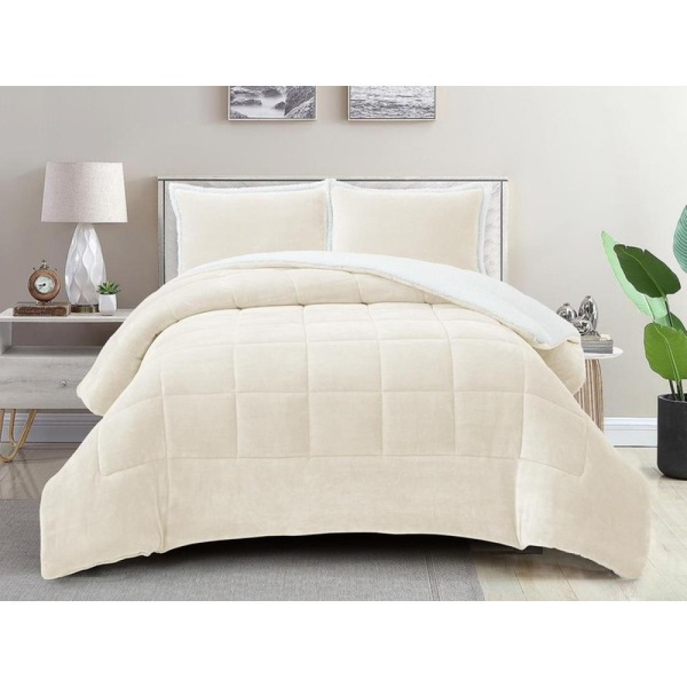 Laris Comforter Çift Kişilik Yorgan Seti Krem 220X240 - 220 x 240 cm Yatak Örtüsü Fiyatı