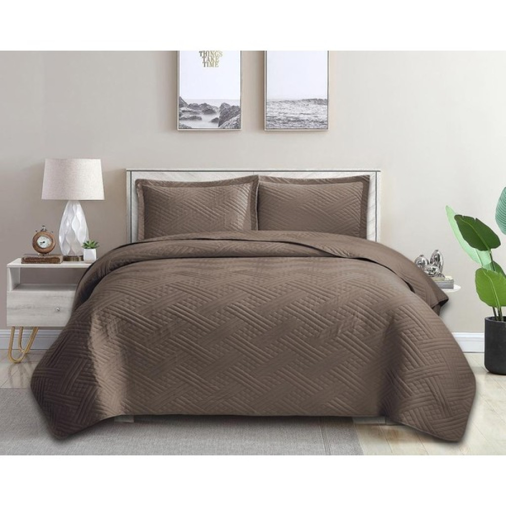 Laris Tek Kişilik Yatak Örtüsü 180X240 - Kahverengi - 180 x 240 cm Yatak Örtüsü Fiyatı