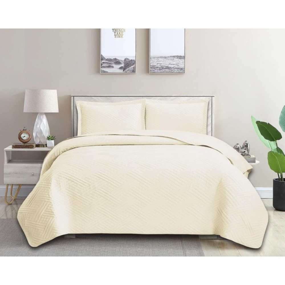 Laris Tek Kişilik Yatak Örtüsü 180X240 - Krem - 180 x 240 cm Yatak Örtüsü Fiyatı