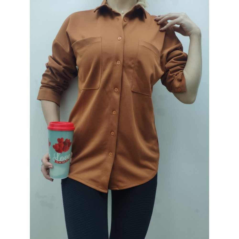 Larisa Collection Klasıik Krep Kumac Gömlek. Kadın Gömlek Fiyatı