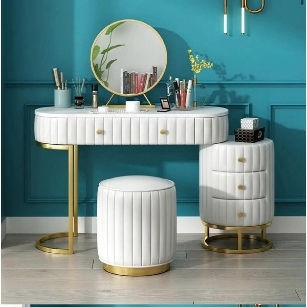 Larissa Design Makyaj Masası - Beyaz Dresuar / Makyaj Masası Fiyatı