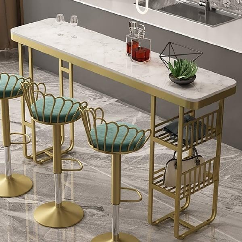 Larissa Design Mutfak Masa(Bar Sandalyeleri Hariç) - Gold Masa - Sandalye Seti / Takımı Fiyatı