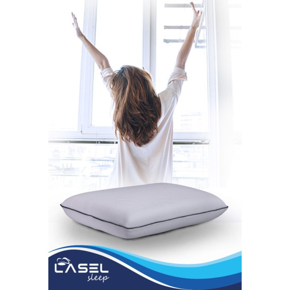 Lasel Sleep - Vısco Comfort- Visco Yastık Ortopedik Boyun Yastığı Boyun Fıtığı Yastığı - 40 x 60 cm - Beyaz Yastık Fiyatı
