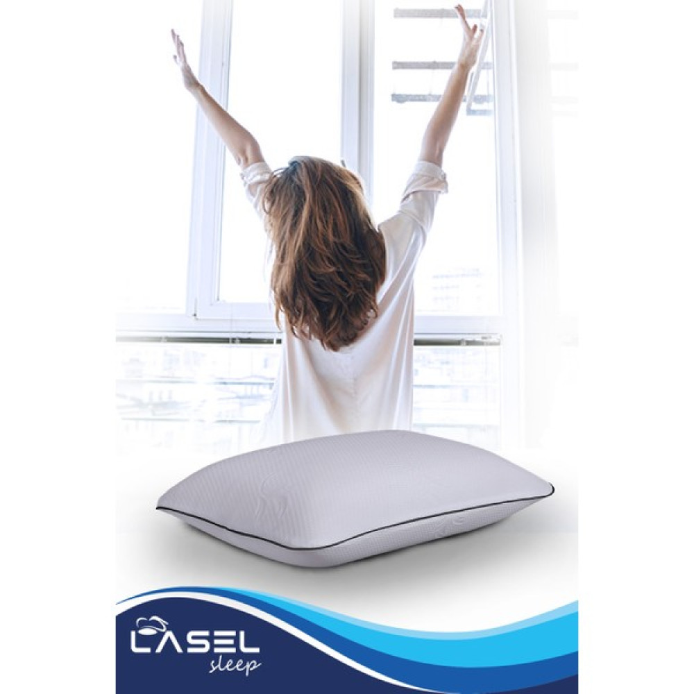 Lasel Sleep - Vısco Comfort Xl- Visco Yastık Ortopedik Boyun Yastığı Boyun Fıtığı Yastığı - 40 x 60 cm - Beyaz Yastık Fiyatı