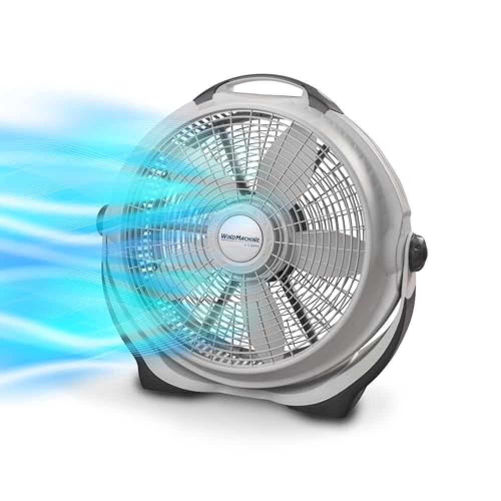 Lasko Wind Machine Air Circulator Floor Fan, 3 Speeds, Pivoting Head for Large Spaces, 20", 3300, White Fans Fiyatı