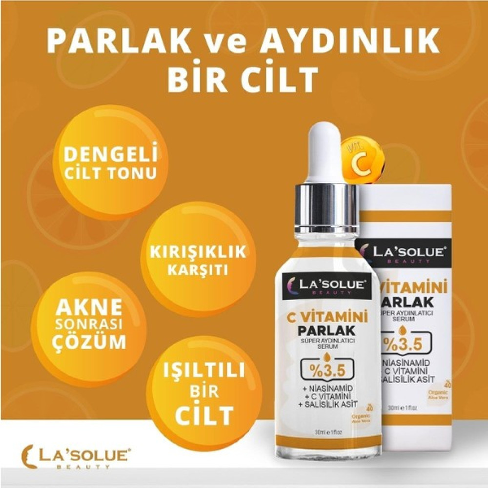 Lasolue C Vitamini Süper Aydınlatıcı Serum 30 ml Göz Kremi Fiyatı
