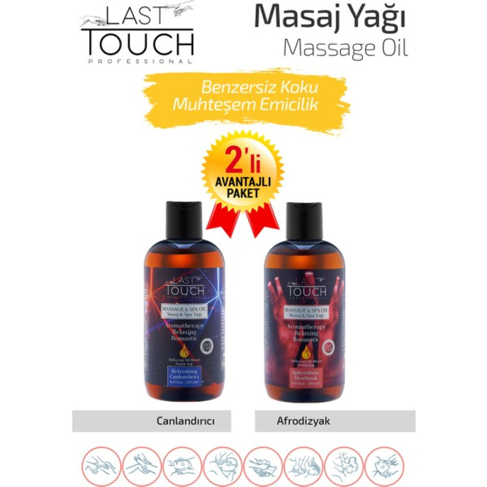 Last Touch Masaj Yağı Aromaterapi 2'Li Seri Afrodizyak-Canlandırıcı Bitkisel Yağlar Fiyatı