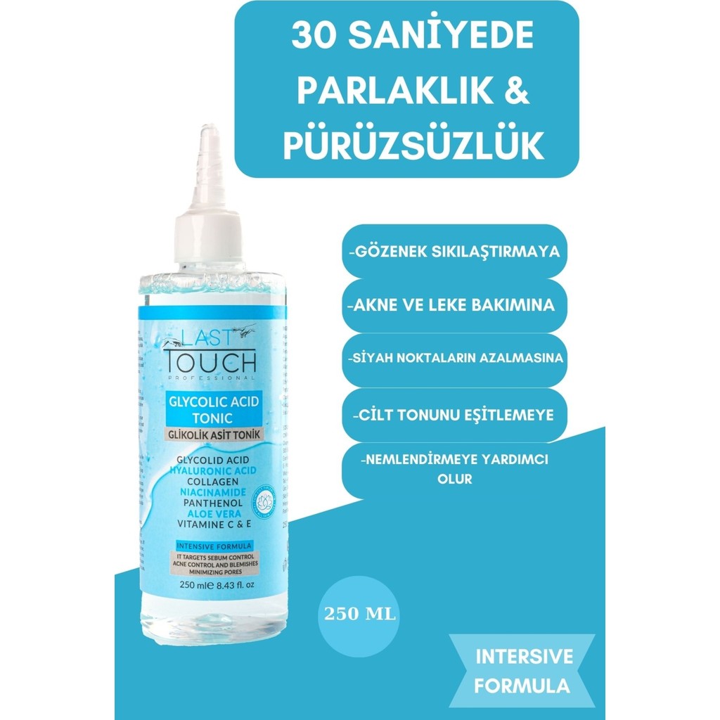 Last Touch Sebum DengeleyiciCanlandırıcı Glikolik Asit Tonik 250 ml Cilt Temizleme ve Peeling Fiyatı