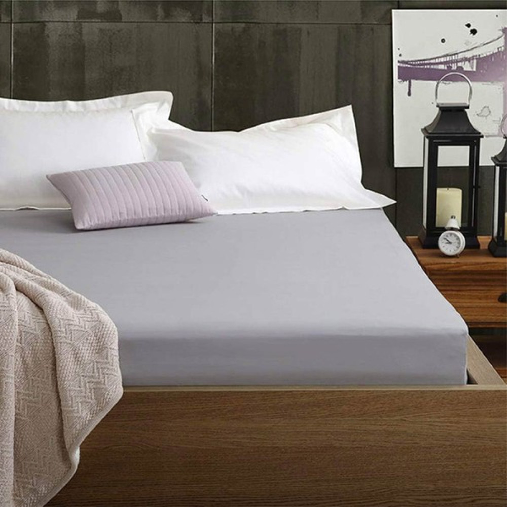 Lastikli Çift ve Tek Kişilik Yatak Çarşafı 160*200 Gri - 160 x 200 cm Çarşaf Fiyatı