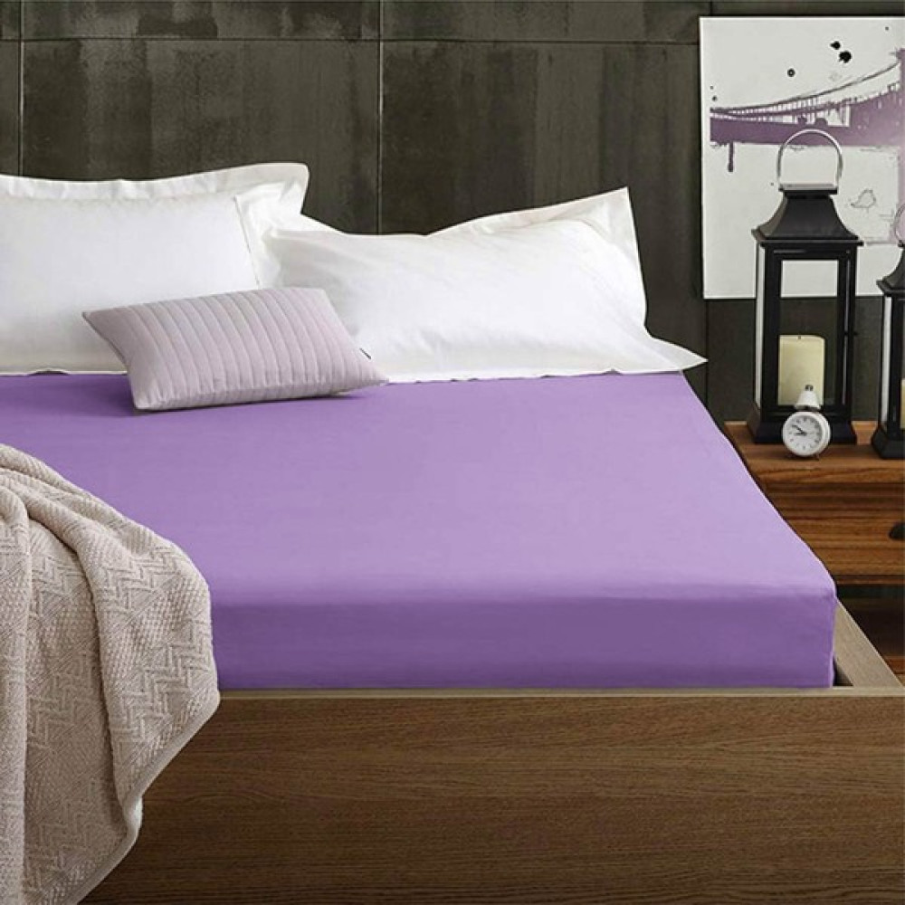Lastikli Çift ve Tek Kişilik Yatak Çarşafı 180*200 Lila - 180 x 200 cm Çarşaf Fiyatı