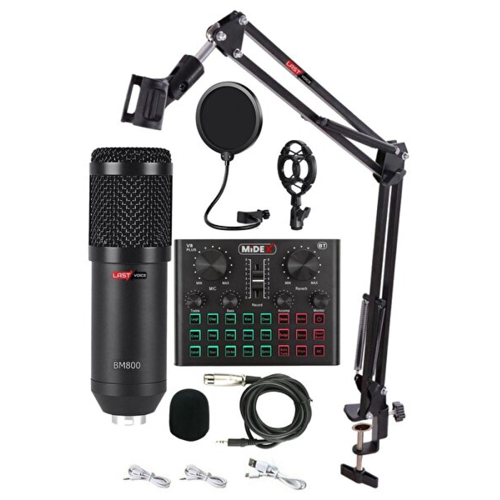Lastvoice Bm800 Live Set Efektli Ses Kartı Mikrofon Stand Kayıt Canlı Yayın Seti (PC Ve Telefon) Stüdyo ve Sahne Ekipmanları Fiyatı
