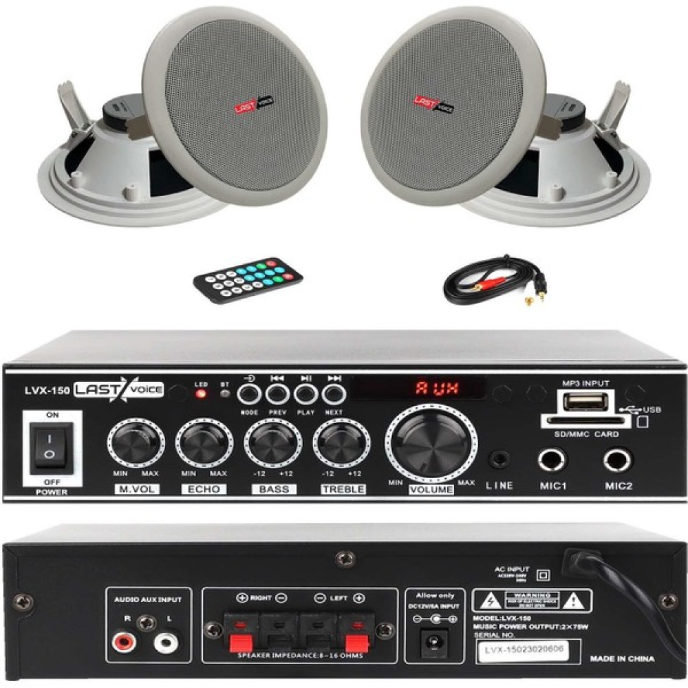 Lastvoice Ekonomi Ceiling Paket-2 Anfi ve Tavan Hoparlörü Seti - Siyah Stüdyo ve Sahne Ekipmanları Fiyatı