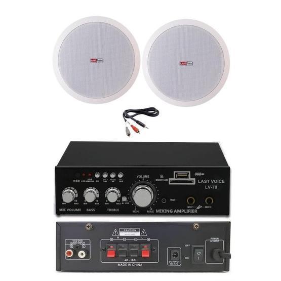 Lastvoice Ekonomi Ceiling Paket-2 Anfi ve Tavan Hoparlörü Seti