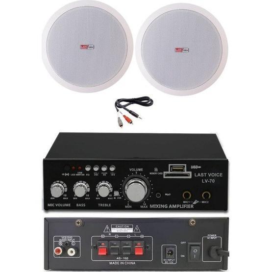 Lastvoice Ekonomi Ceiling Paket-2 Anfi ve Tavan Hoparlörü Seti