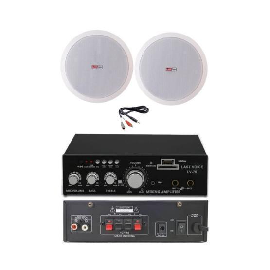 Lastvoice Ekonomi Ceiling Paket-2 Anfi ve Tavan Hoparlörü Seti