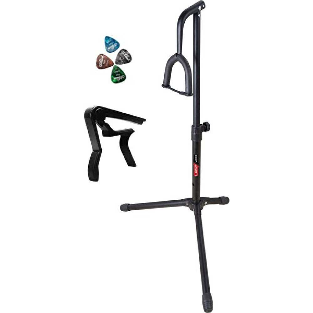 Lastvoice Gtr-01C Gitar Standı Sehpası + Capo + Pena Paketi Müzik Aleti Aksesuarları Fiyatı