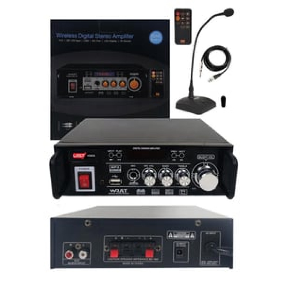 Lastvoice Lvx-140MİC Masa Mikrofonlu Stereo Anfi Amfi 2x70 Watt Bluetooth USB Ev Sinema Ses Sistemi Fiyatı