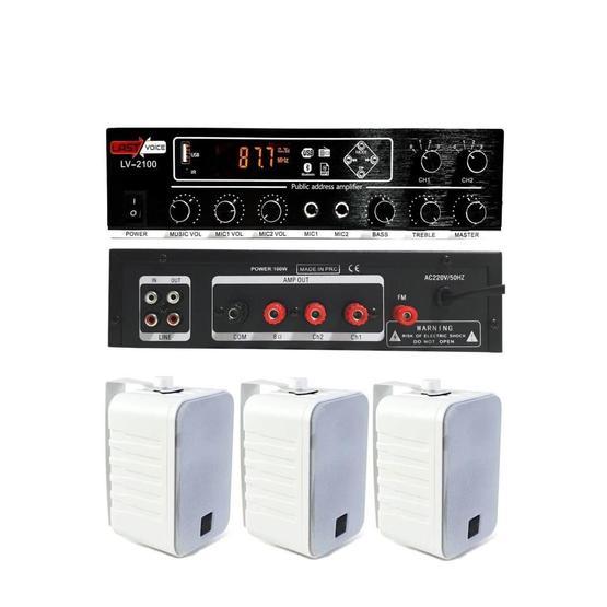 Lastvoice Soft Paket-2 Hoparlör ve Anfi Mağaza Ses Sistemi
