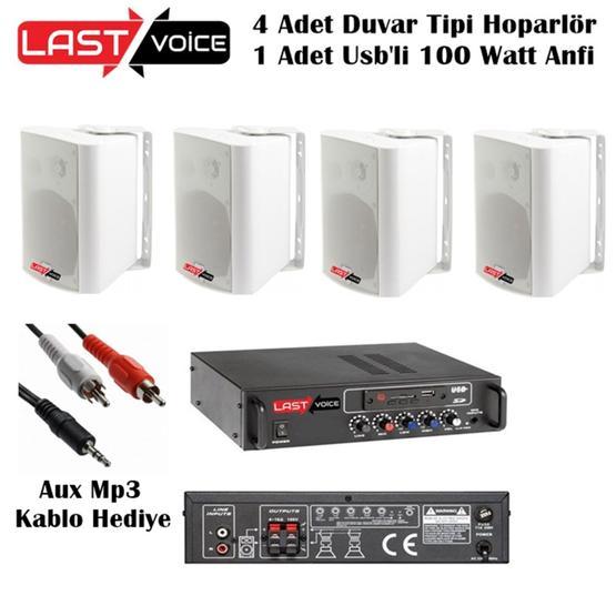 Lastvoice Soft Paket-2 Hoparlör ve Anfi Mağaza Ses Sistemi Stüdyo ve Sahne Ekipmanları Fiyatı