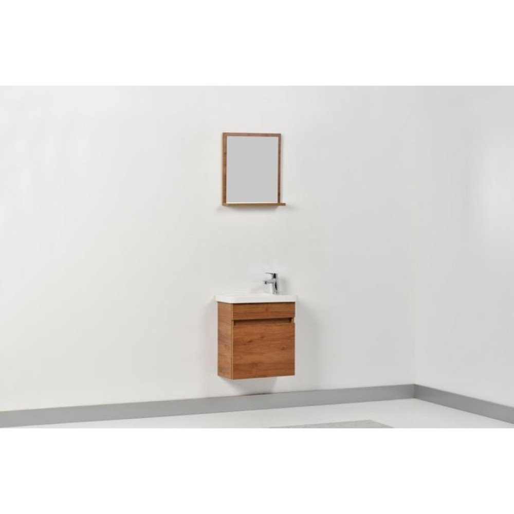 Lattina Banyo Dolabı Pedro Ceviz Mdf Mini 50 cm Banyo Dolabı / Mobilyası Fiyatı