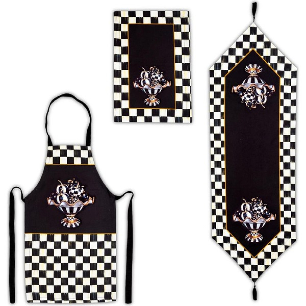 Latuda Concept Kabak Desenli 3'lü Mutfak Seti - Runner, Fırın Örtüsü ve Mutfak Önlüğü K-LTD365-S - 45 x 65 cm - Renkli Mutfak Önlüğü Fiyatı