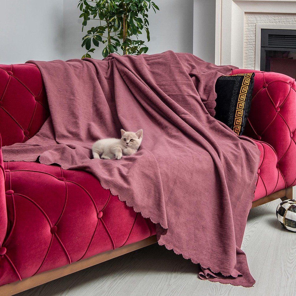 Latuda Concept Kaymaz Koltuk Örtüsü Çift Taraflı Mikrofiber Şönil 175x215 cm Rose – Kedi Köpek ve Çocuk Dostu - 175 x 215 cm Evcil Hayvan Ürünleri Fiyatı