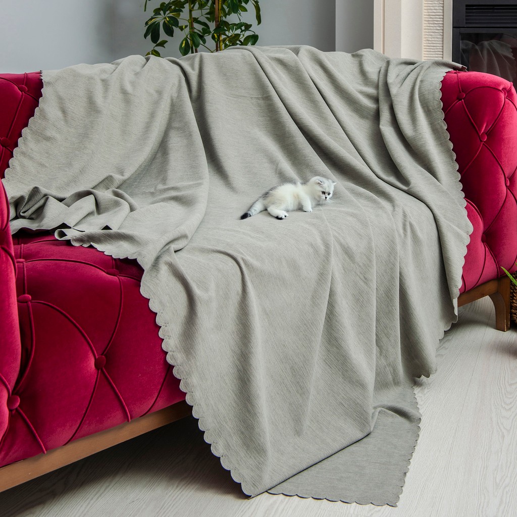Latuda Concept Kaymaz Koltuk Örtüsü Çift Taraflı Mikrofiber Şönil 175x215 cm Taş – Kedi Köpek ve Çocuk Dostu - 175 x 215 cm Evcil Hayvan Ürünleri Fiyatı
