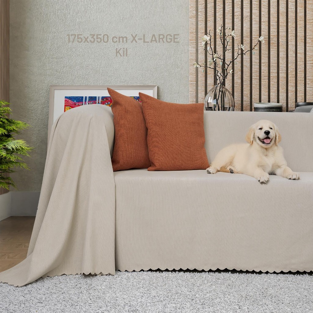 Latuda Concept Kaymaz Koltuk Örtüsü Çift Taraflı Mikrofiber Şönil 175X350 cm XLARGE- Kil – Kedi Köpek ve Çocuk Dostu - 175 x 350 cm SSD / Solid State Drive Fiyatı