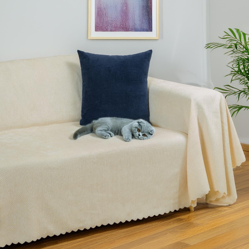 Latuda Home Zenit Koltuk Örtüsü 175x300 LARGE Dekoratif Jakarlı Şönil | Kanepe Örtüsü | Kaymaz , Ekru - 175 x 300 cm SSD / Solid State Drive Fiyatı