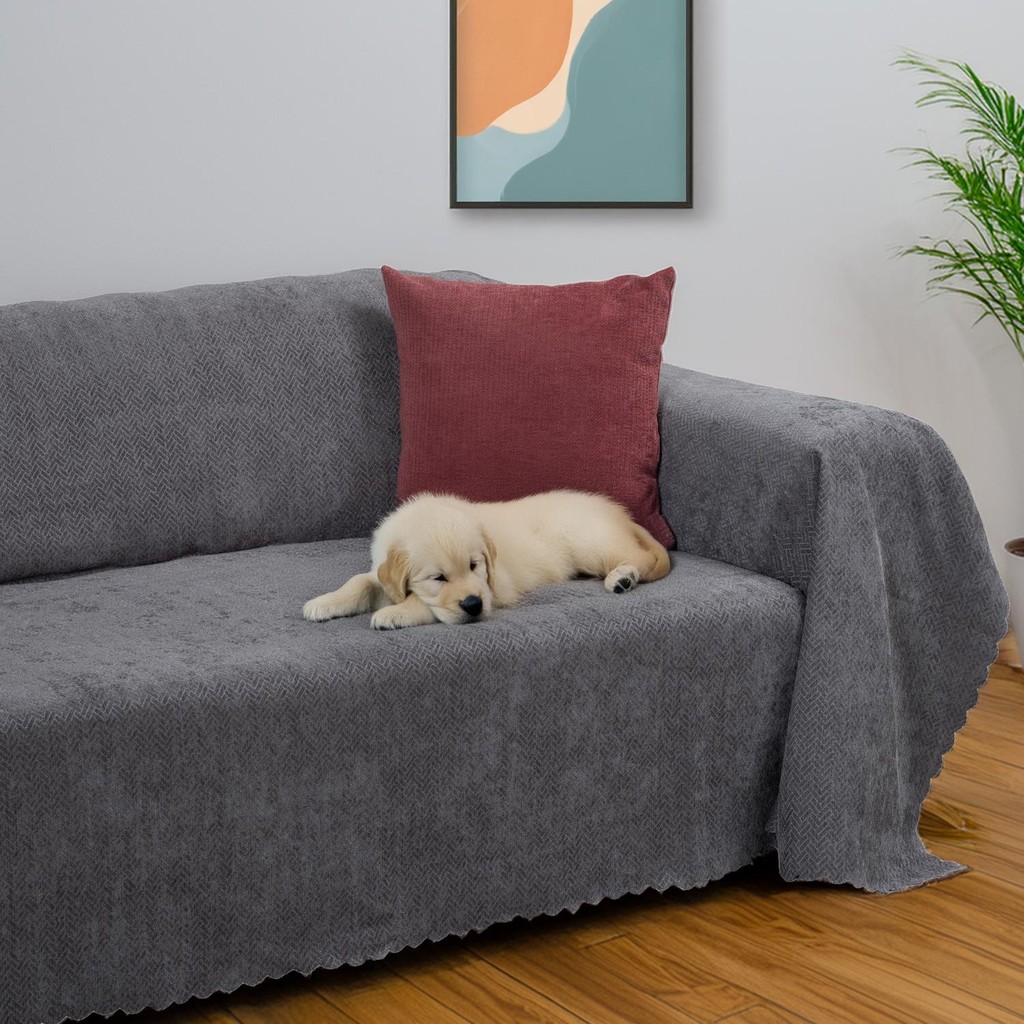 Latuda Home Zenit Koltuk Örtüsü 175x300 LARGE Dekoratif Jakarlı Şönil | Kanepe Örtüsü | Kaymaz , Gri - 175 x 300 cm SSD / Solid State Drive Fiyatı