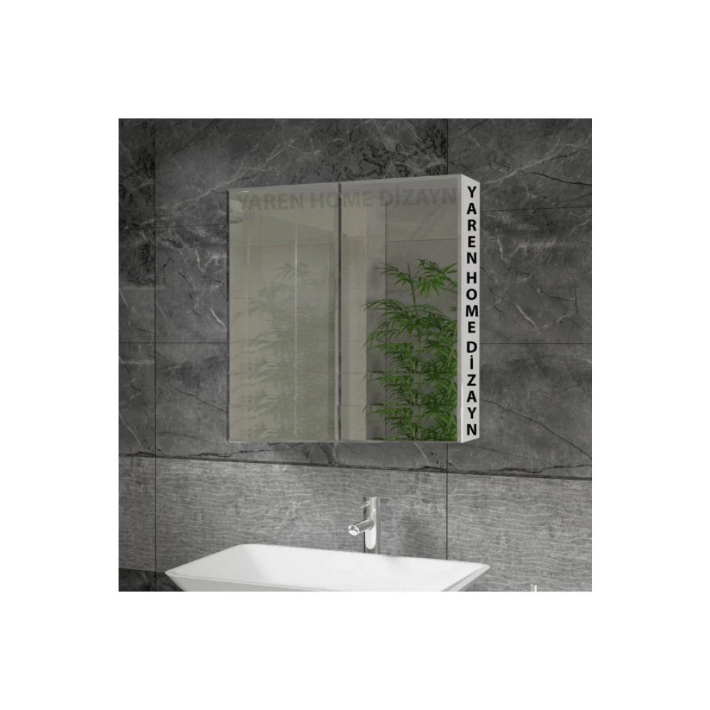 Lavabo Ustu, Aynali, 2 Kapakli Banyo Dolabi Banyo Dolabı / Mobilyası Fiyatı