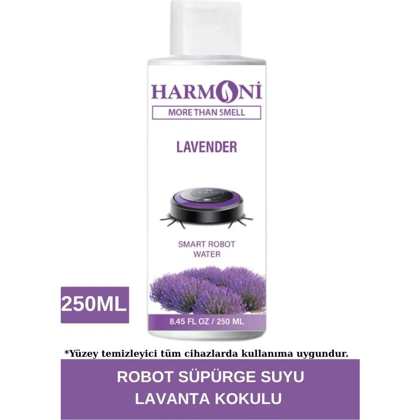 Lavanta Akıllı Robot Süpürge Suyu, Sprey Mop Suyu Robot Süpürge Deterjanı Yüzey Temizleyici 250ML - Şeffaf Robot Süpürgeler Fiyatı