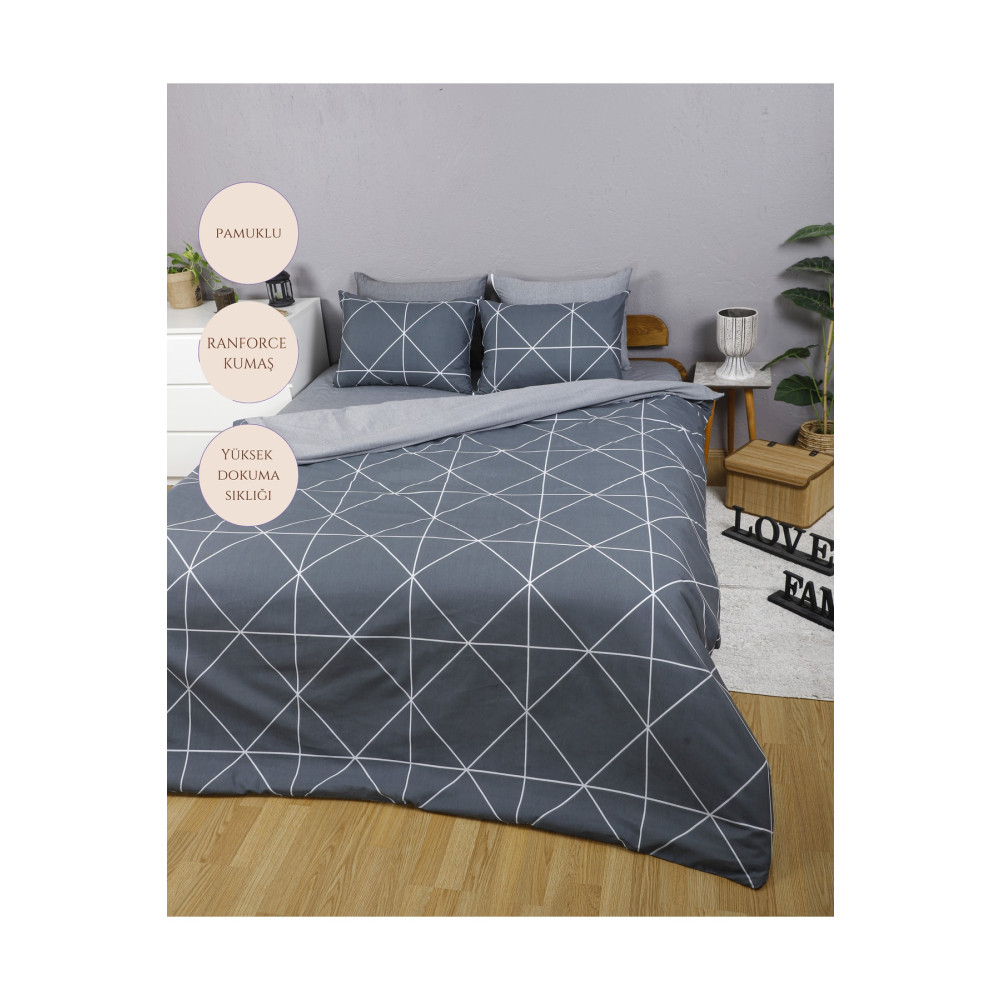 Lavender Home Textile Pamuklu Çift Kişilik Nevresim Takımı | Konforlu Ve Şık Yatak Odası Deneyimi Nevresim Takımı Fiyatı