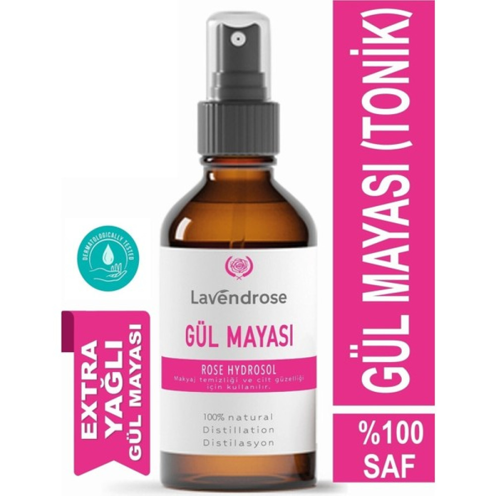 Lavendrose Gül Mayası Suyu - %100 Doğal Tonik, Yoğun Nemlendirici Aydınlatıcı ve Gözenek Sıkılaştır Cilt Temizleme ve Peeling Fiyatı