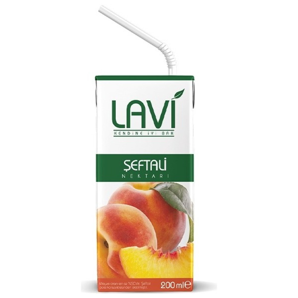 Lavi Şeftali Nektarı Içeceği 200 ml x 27 Adet (Bir Koli) Diğer Fiyatı
