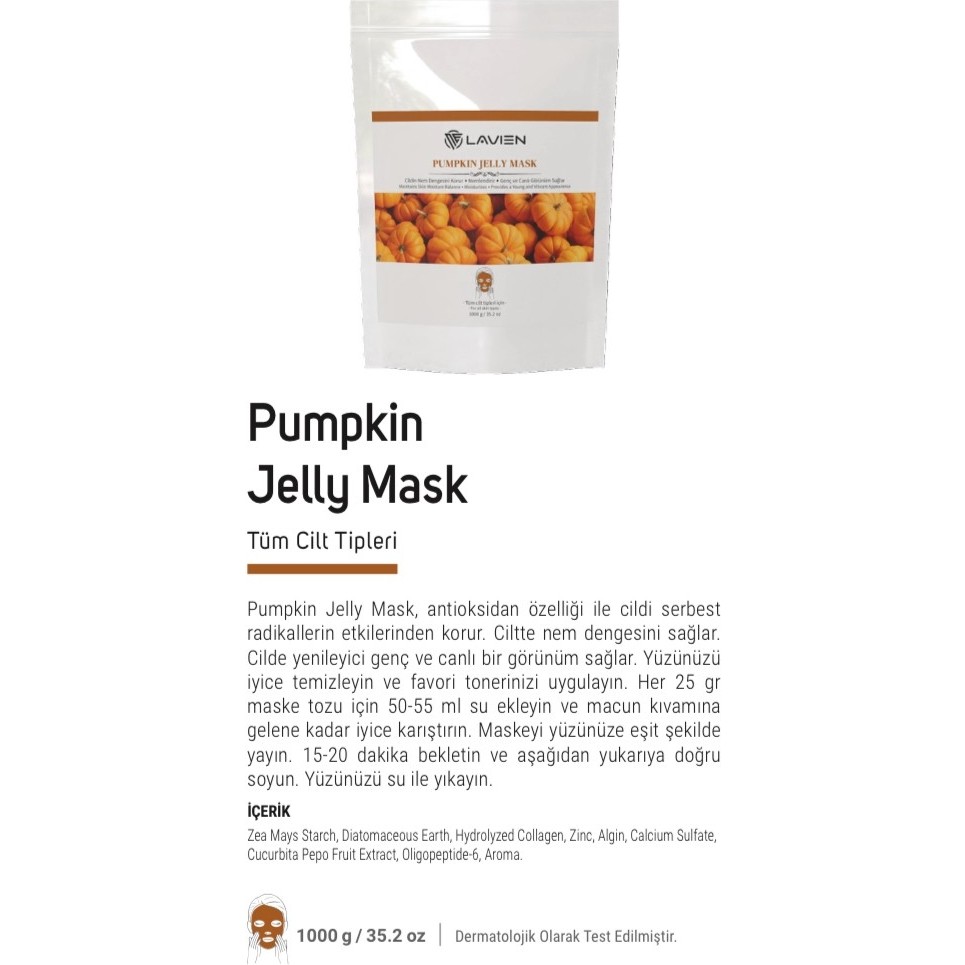 Lavıen Toz Maske Pumpkin 1 kg Diğer Fiyatı