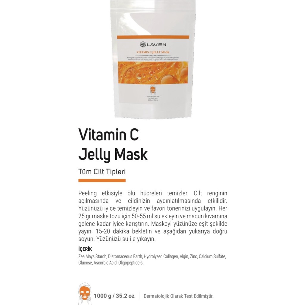 Lavıen Toz Maske Vitamin C 1 kg Diğer Fiyatı