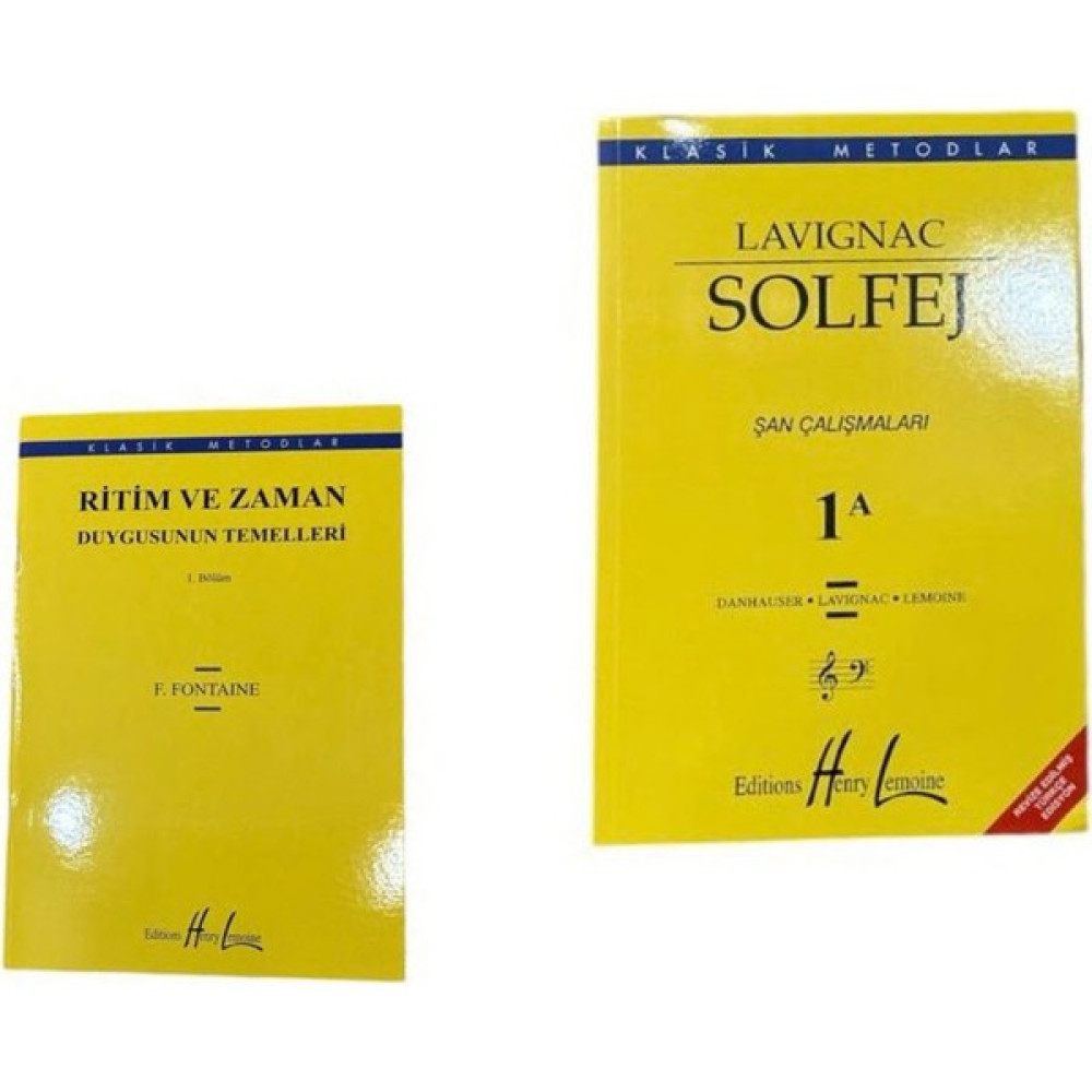 Lavignac 1A - Ritim ve Zaman Duygusunun Temelleri 2 Kitap Set! Müzik Fiyatı