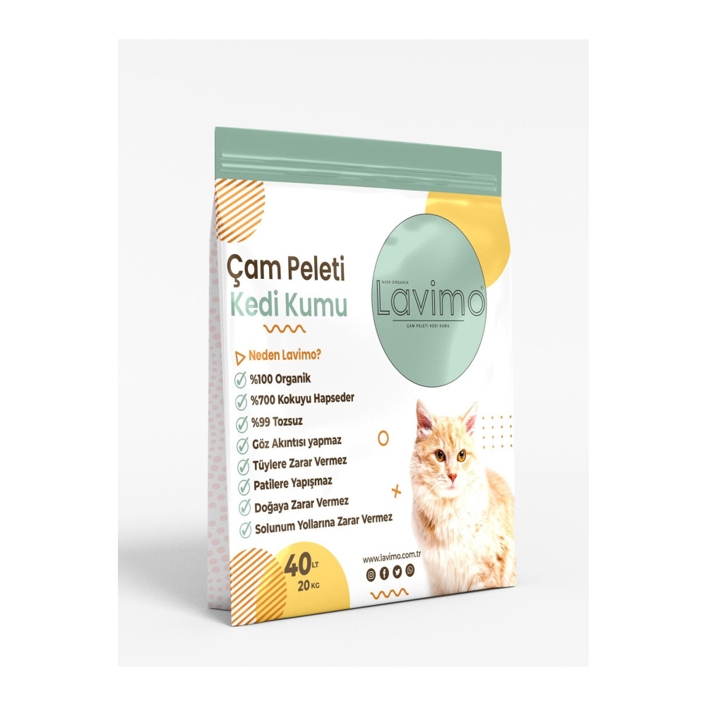 lavimo Kedi Kumu %100 Organik Çam Peleti 40lt Eko Paket Evcil Hayvan Ürünleri Fiyatı