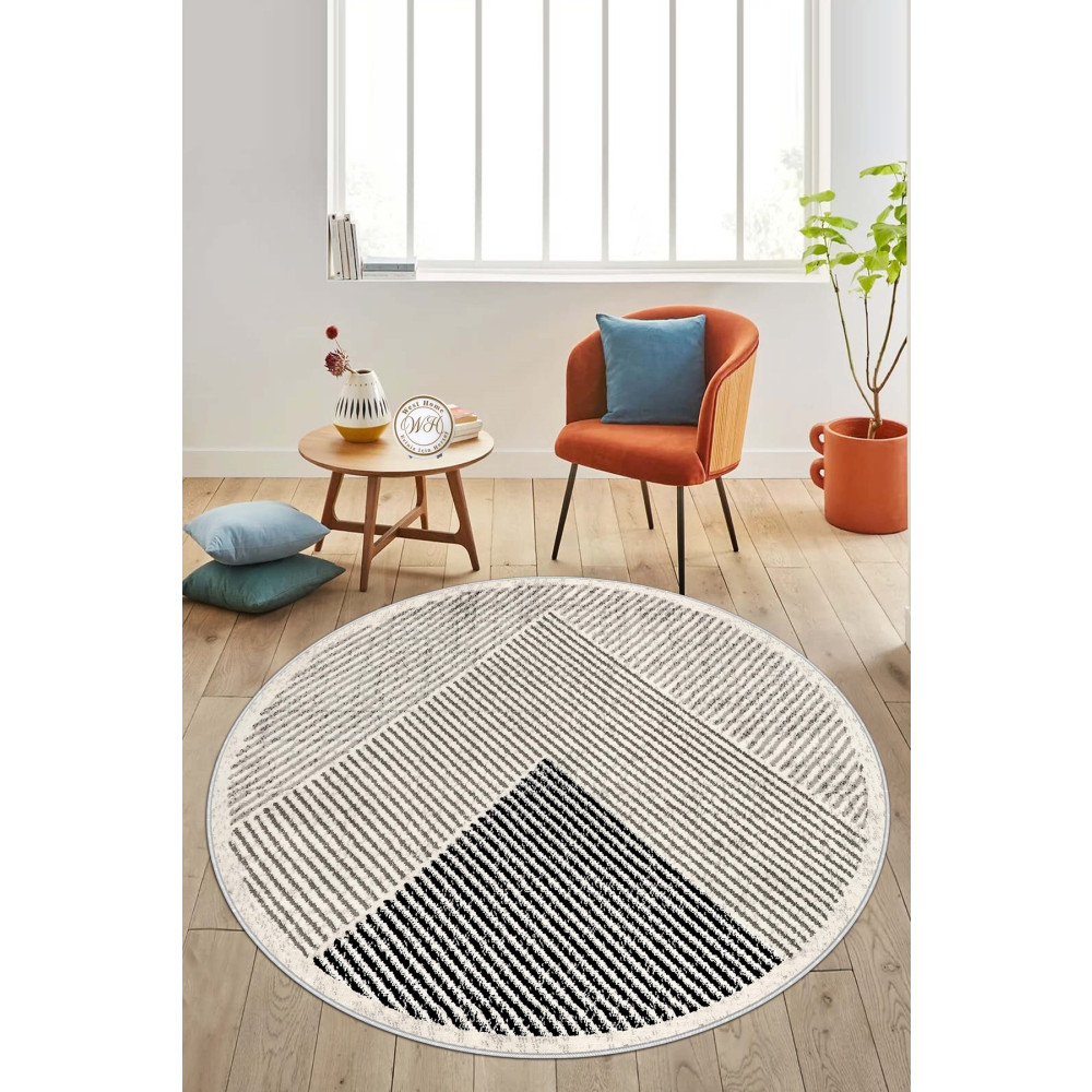 Lavita Home Makinede Yıkanabilir Kaymaz Taban Leke Tutmaz Yuvarlak Salon Halısı Mutfak Halısı ve Yolluk 140 x 140 Beden Kilim Fiyatı