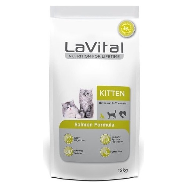 Lavital Kitten Somonlu Yavru Kedi Maması 12 kg Kolay Sindirim ve Bağışıklık Koruma Evcil Hayvan Ürünleri Fiyatı