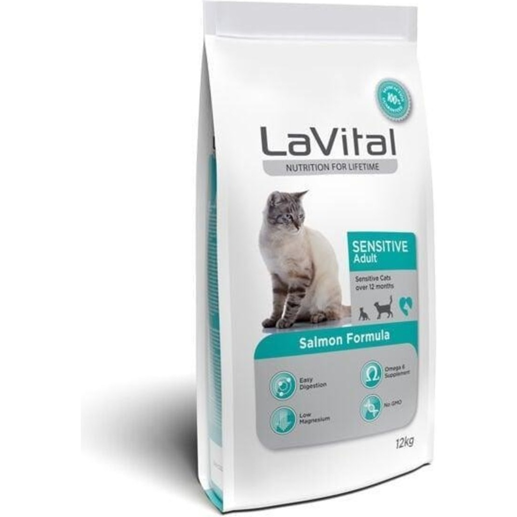 LaVital La Vital Somonlu Yetişkin Kedi Maması 12 kg Sindirim ve Deri Hassasiyetli Karışık Tat Evcil Hayvan Ürünleri Fiyatı