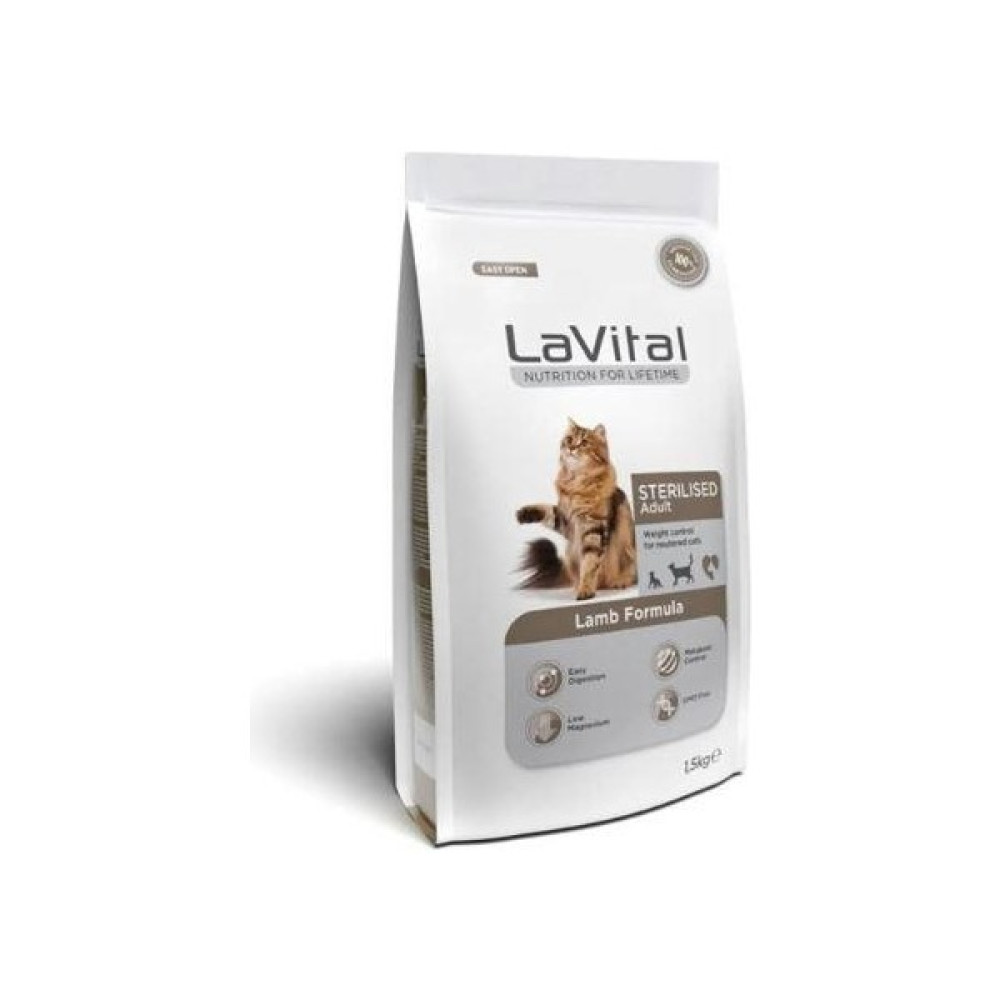 Lavital Sterilised Kuzulu Kısırlaştırılmış Kuru Kedi Mamasi 1.5 kg Evcil Hayvan Ürünleri Fiyatı