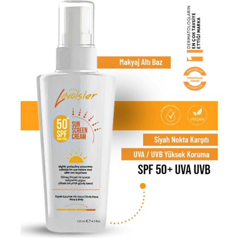 Lavoisier 50 Spf Yüksek Korumalı Güneş Kremi 125 ml Güneş Kremleri ve Losyonları Fiyatı