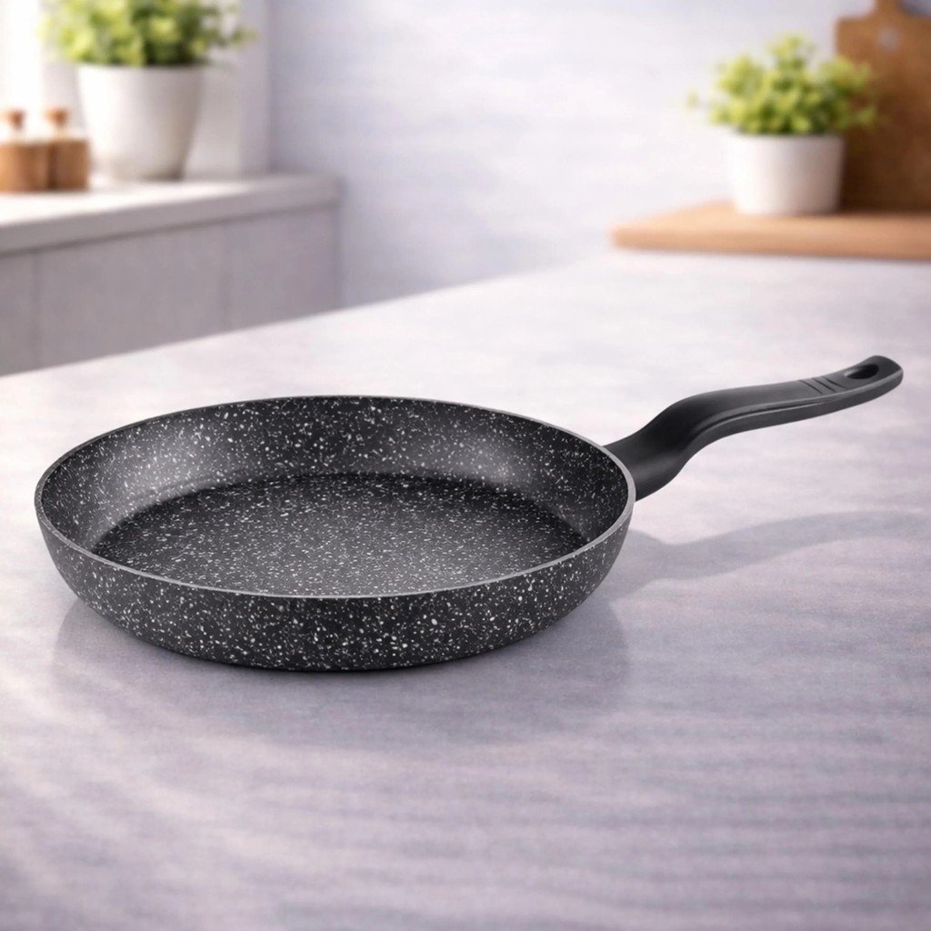 Lavonni Eco Diez 24 cm Granit Tava Siyah Yanmaz Yapışmaz Çizilmez Tava Kahvaltılık Yumurta Tavası Tencere / Tava Setleri Fiyatı