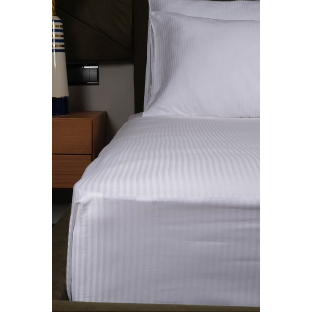 Lawon Teksil Lawon Atina Serisi Çift Kişilik Pamuk Saten Çarşaf 240X280CM - 240 x 280 - Beyaz Çarşaf Fiyatı